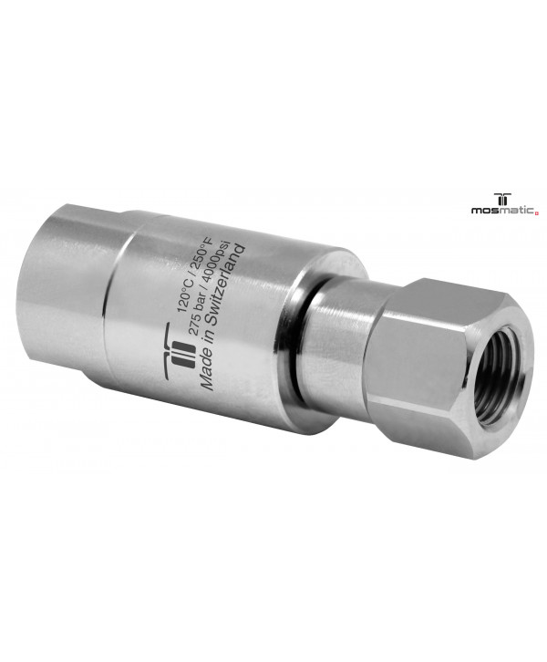 Racor giratorio DGLI 3 Rod. Inox. G1/4"F-G1/4"F NW6