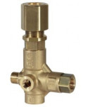 Válvula de regulación VB 350 S G3/8M-G3/8H Bypass G1/2H con ajuste de presión