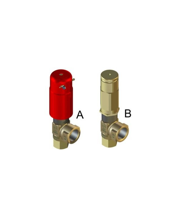 Válvula de seguridad VS 200/180 IN 3/4 Npt H Bypass 1/2 Npt H Tipo B