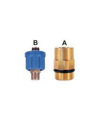 Enchufe AR8 350 bar M24 2 Juntas tóricas Gas Tipo A IN G3/8M