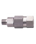 Racor giratorio recto inox. de 3/8"