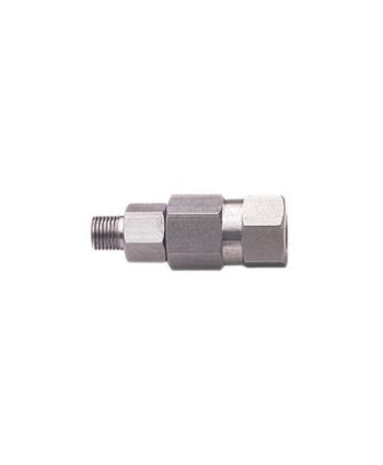 Racor giratorio recto inox. de 3/8"