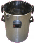 Stainless steel bucket full D. 430 mm 