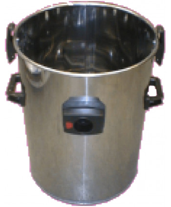 Stainless steel bucket full D. 430 mm 