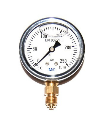 Pressure gauge 0-160 bar 1/4" axial