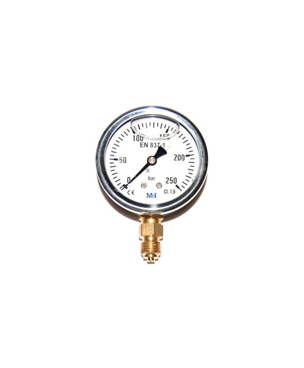 Manómetro de presión de 0-160 bar 1/4" axial