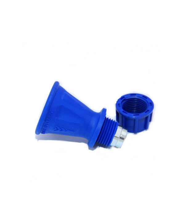 Portaboquillas de 1/4 - 1/4" azul hex.