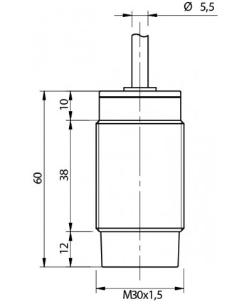 Inductif 3/D30 de détection de 15 mm câble de 10m