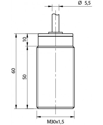 Induttivo 2/D30 rilevamento 15 mm cavo 2m