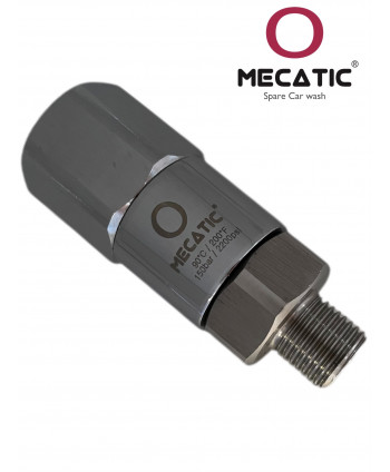 Racor Giratorio Recto 3/8" - 3/8" Mecatic  1 Rodamiento