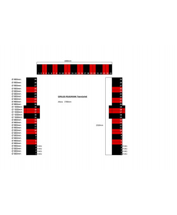 FoamCarlet , h2700 , color rojo-negro y bajos textil