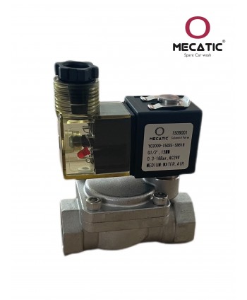 Solenoid valve stainless steel. 1/2" nc 24 V 50 Hz