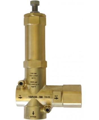 Válvula de regulador de presión VRP 450-300 IN 2xG1" 1/4 H Bypass G1" 1/2 H