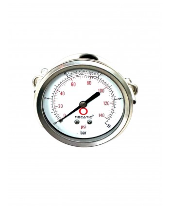 Manômetro de pressão 0-10 bar 1/4" axial