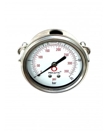 Manômetro de pressão de 0-25 bar 1/4" axial