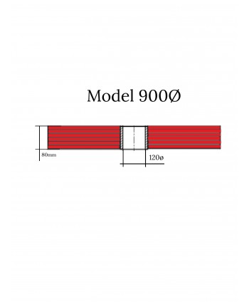 Brush Foamcarlet Ø900 Red (Istobal®)